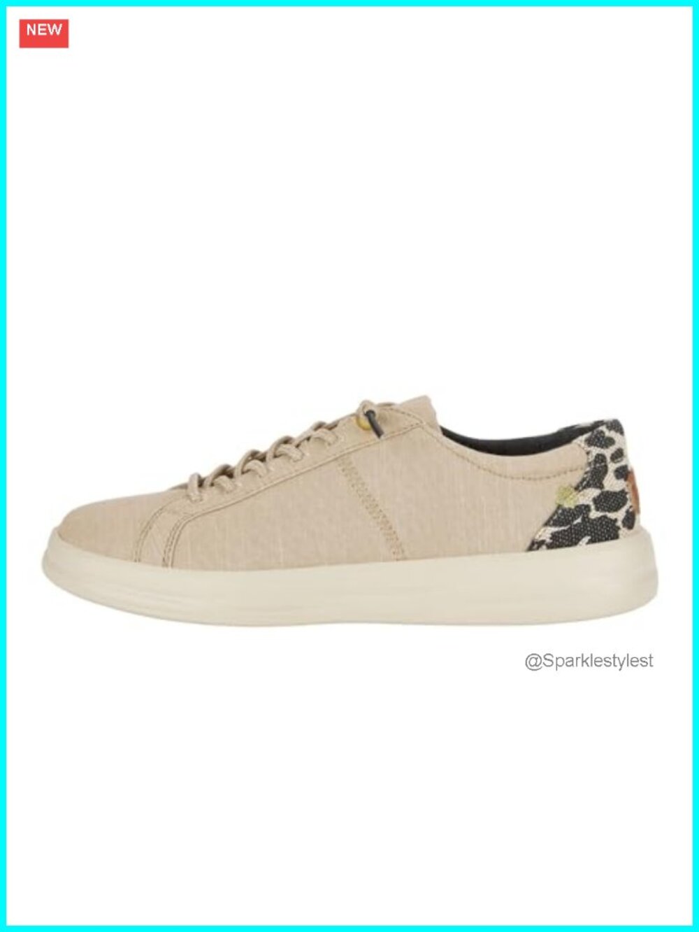 HEYDUDE Karina Slip On Sneakers Lightweight Elastic Laces Casual Shoes